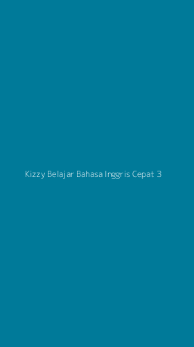 Tampilan Antarmuka Aplikasi Kizzy Belajar Bahasa Inggris Cepat - 3