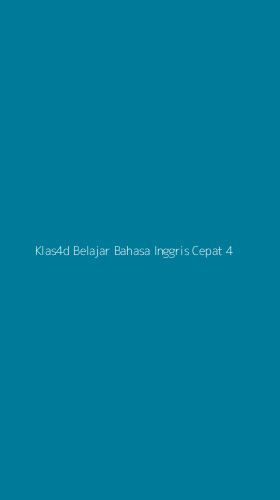 Tampilan Antarmuka Aplikasi Klas4d Belajar Bahasa Inggris Cepat - 4