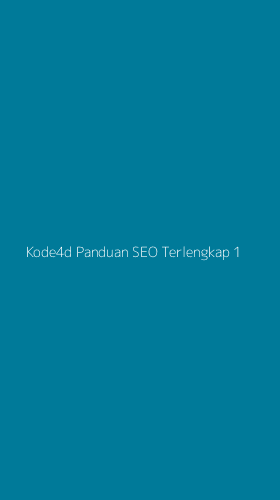 Tampilan Antarmuka Aplikasi Kode4d Panduan Seo Terlengkap - 1