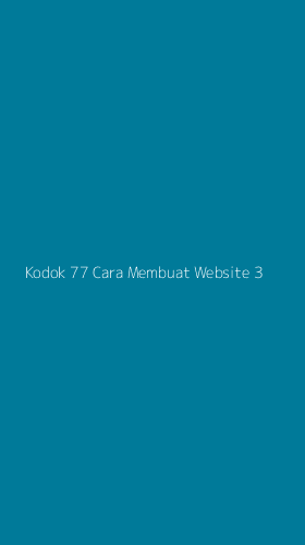 Tampilan Antarmuka Aplikasi Kodok 77 Cara Membuat Website - 3