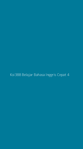 Tampilan Antarmuka Aplikasi Koi388 Belajar Bahasa Inggris Cepat - 4