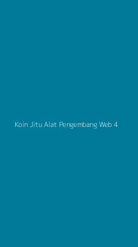 Tampilan Antarmuka Aplikasi Koin Jitu Alat Pengembang Web - 4