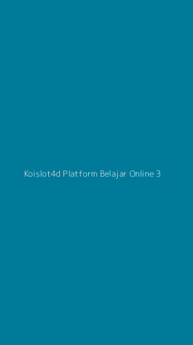 Tampilan Antarmuka Aplikasi Koislot4d Platform Belajar Online - 3