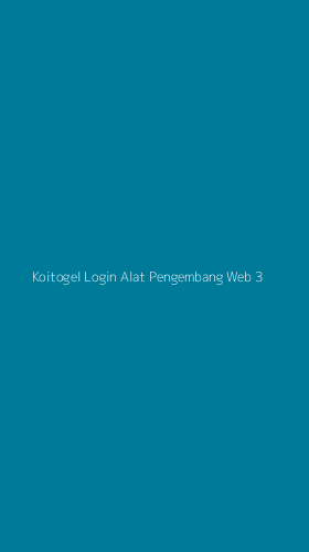 Tampilan Antarmuka Aplikasi Koitogel Login Alat Pengembang Web - 3