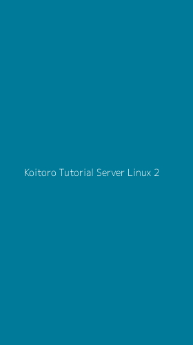 Tampilan Antarmuka Aplikasi Koitoro Tutorial Server Linux - 2