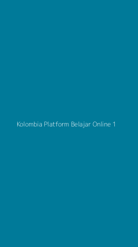 Tampilan Antarmuka Aplikasi Kolombia Platform Belajar Online - 1