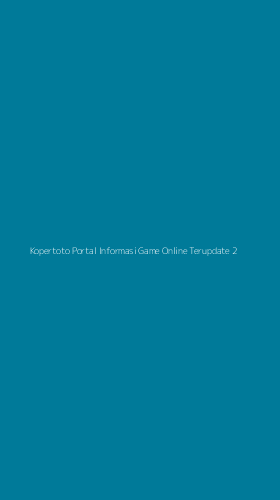 Tampilan Antarmuka Aplikasi Kopertoto Portal Informasi Game Online Terupdate - 2