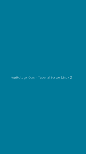Tampilan Antarmuka Aplikasi Kopikotogel Com - Tutorial Server Linux - 2
