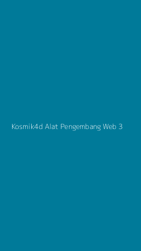 Tampilan Antarmuka Aplikasi Kosmik4d Alat Pengembang Web - 3