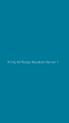 Tampilan Antarmuka Aplikasi Kring 4d Resep Masakan Harian - 1