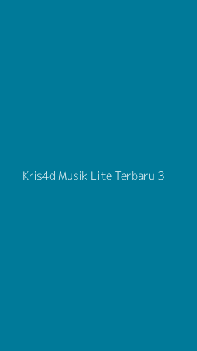 Tampilan Antarmuka Aplikasi Kris4d Musik Lite Terbaru - 3