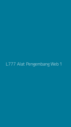 Tampilan Antarmuka Aplikasi L777 Alat Pengembang Web - 1
