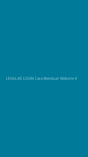 Tampilan Antarmuka Aplikasi Legal4d Login Cara Membuat Website - 4