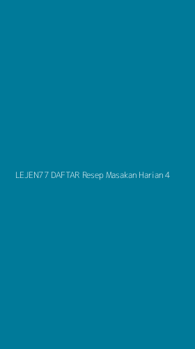 Tampilan Antarmuka Aplikasi Lejen77 Daftar Resep Masakan Harian - 4