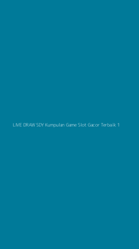 Tampilan Antarmuka Aplikasi Live Draw Sdy Kumpulan Game Slot Gacor Terbaik - 1