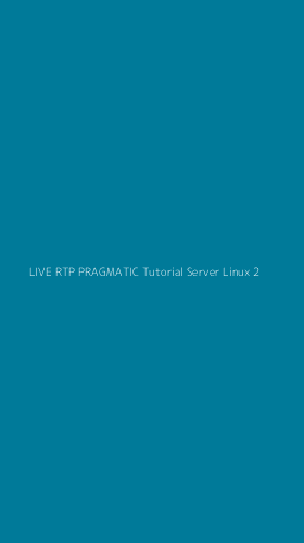 Tampilan Antarmuka Aplikasi Live Rtp Pragmatic Tutorial Server Linux - 2