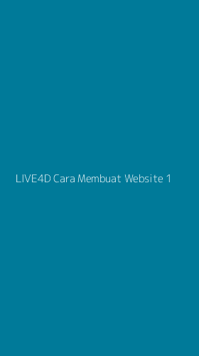 Tampilan Antarmuka Aplikasi Live4d Cara Membuat Website - 1