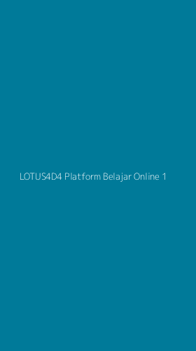 Tampilan Antarmuka Aplikasi Lotus4d4 Platform Belajar Online - 1