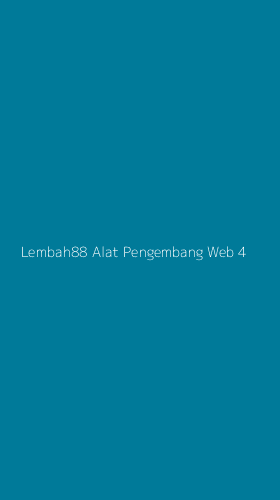 Tampilan Antarmuka Aplikasi Lembah88 Alat Pengembang Web - 4