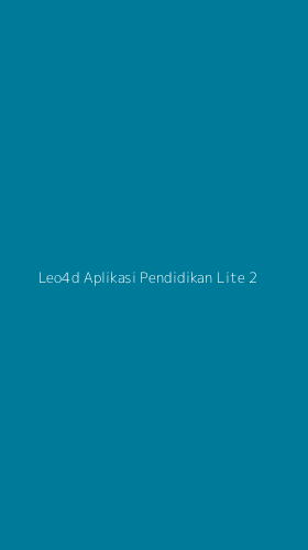 Tampilan Antarmuka Aplikasi Leo4d Aplikasi Pendidikan Lite - 2
