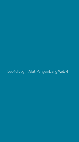 Tampilan Antarmuka Aplikasi Leo4d Login Alat Pengembang Web - 4