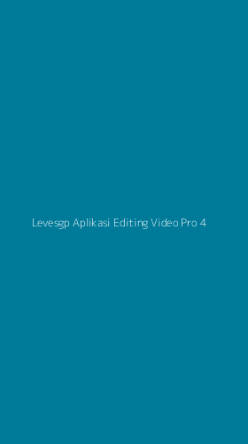 Tampilan Antarmuka Aplikasi Levesgp Aplikasi Editing Video Pro - 4