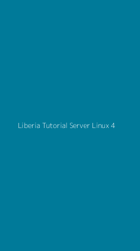 Tampilan Antarmuka Aplikasi Liberia Tutorial Server Linux - 4
