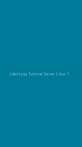 Tampilan Antarmuka Aplikasi Libertyqq Tutorial Server Linux - 1