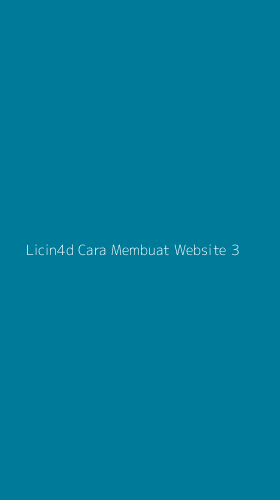 Tampilan Antarmuka Aplikasi Licin4d Cara Membuat Website - 3