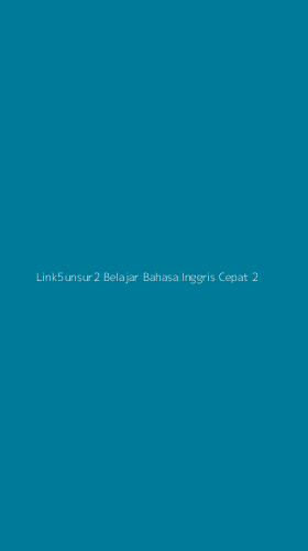 Tampilan Antarmuka Aplikasi Link5unsur2 Belajar Bahasa Inggris Cepat - 2