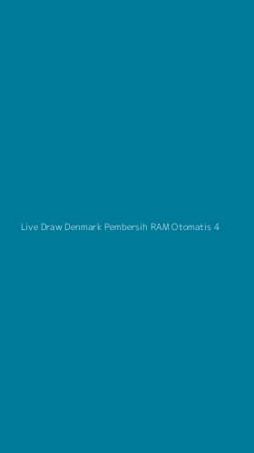 Tampilan Antarmuka Aplikasi Live Draw Denmark Pembersih Ram Otomatis - 4