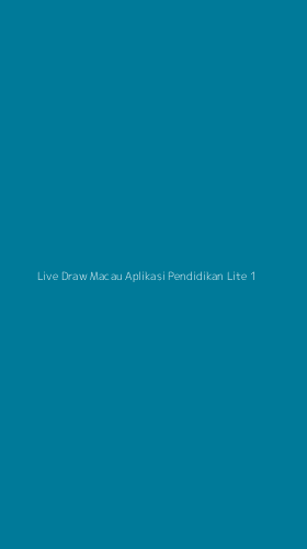 Tampilan Antarmuka Aplikasi Live Draw Macau Aplikasi Pendidikan Lite - 1