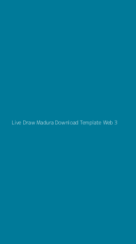Tampilan Antarmuka Aplikasi Live Draw Madura Download Template Web - 3