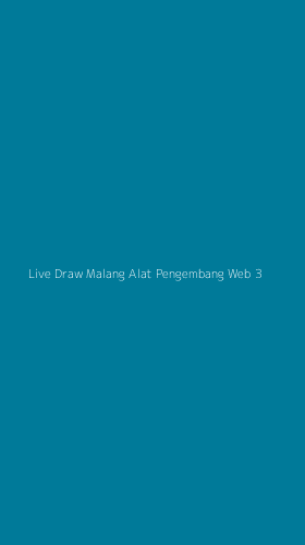 Tampilan Antarmuka Aplikasi Live Draw Malang Alat Pengembang Web - 3
