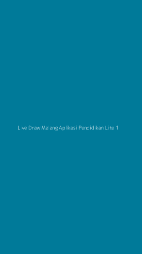 Tampilan Antarmuka Aplikasi Live Draw Malang Aplikasi Pendidikan Lite - 1