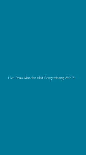Tampilan Antarmuka Aplikasi Live Draw Maroko Alat Pengembang Web - 3