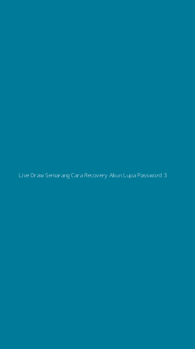 Tampilan Antarmuka Aplikasi Live Draw Semarang Cara Recovery Akun Lupa Password - 3