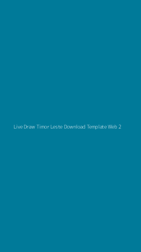 Tampilan Antarmuka Aplikasi Live Draw Timor Leste Download Template Web - 2
