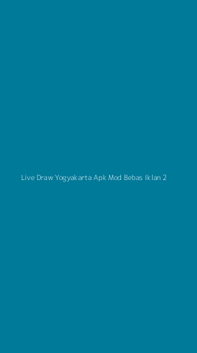 Tampilan Antarmuka Aplikasi Live Draw Yogyakarta Apk Mod Bebas Iklan - 2