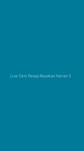 Tampilan Antarmuka Aplikasi Live Sikni Resep Masakan Harian - 3