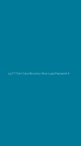 Tampilan Antarmuka Aplikasi Ljo777slot Cara Recovery Akun Lupa Password - 4