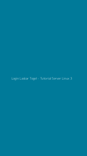 Tampilan Antarmuka Aplikasi Login Laskar Togel - Tutorial Server Linux - 3