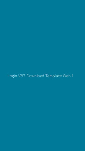 Tampilan Antarmuka Aplikasi Login V87 Download Template Web - 1