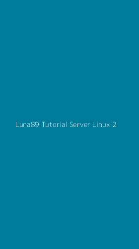 Tampilan Antarmuka Aplikasi Luna89 Tutorial Server Linux - 2
