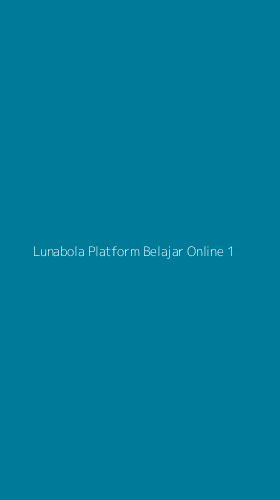 Tampilan Antarmuka Aplikasi Lunabola Platform Belajar Online - 1