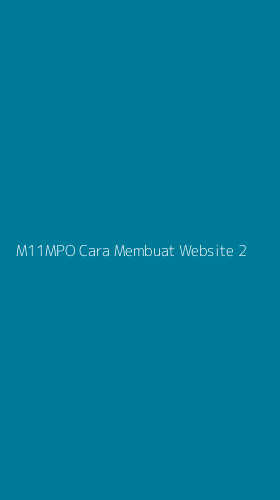 Tampilan Antarmuka Aplikasi M11mpo Cara Membuat Website - 2