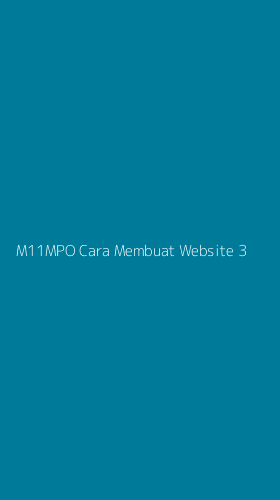 Tampilan Antarmuka Aplikasi M11mpo Cara Membuat Website - 3