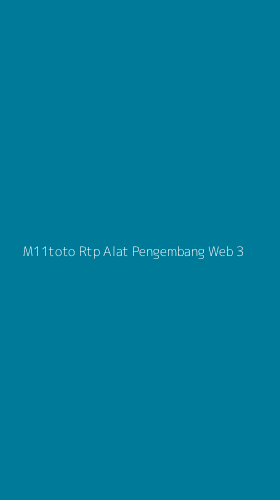 Tampilan Antarmuka Aplikasi M11toto Rtp Alat Pengembang Web - 3