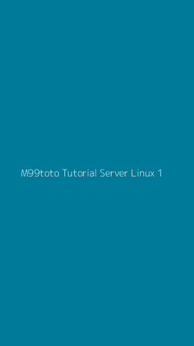 Tampilan Antarmuka Aplikasi M99toto Tutorial Server Linux - 1