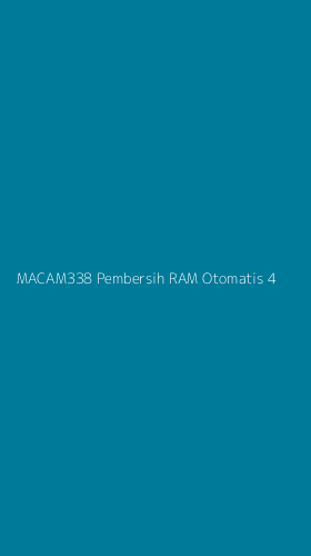 Tampilan Antarmuka Aplikasi Macam338 Pembersih Ram Otomatis - 4